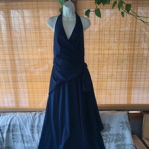 David Meister navy blue gown NWT 10